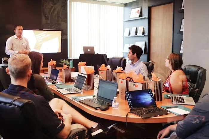 Content strategy and planning session with team